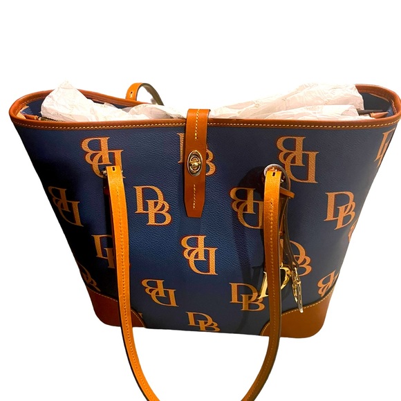 Zaino Donna Dooney & Bourke Gretta, Piccolo 25x10x26 Cm, In Pelle Rivestita Blu Navy, Tracolla Regolabile - 3